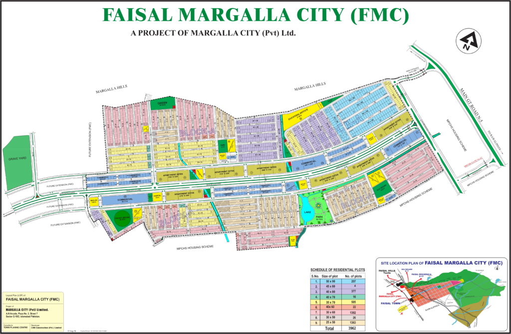 map of faisal margalla city