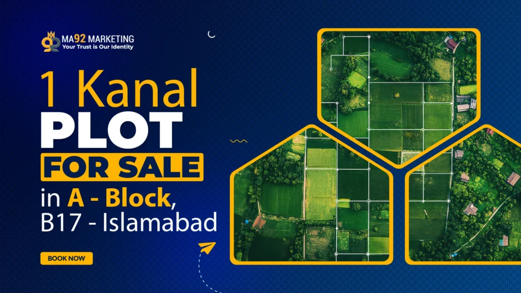 1 Kanal plot for sale in Block-A B17