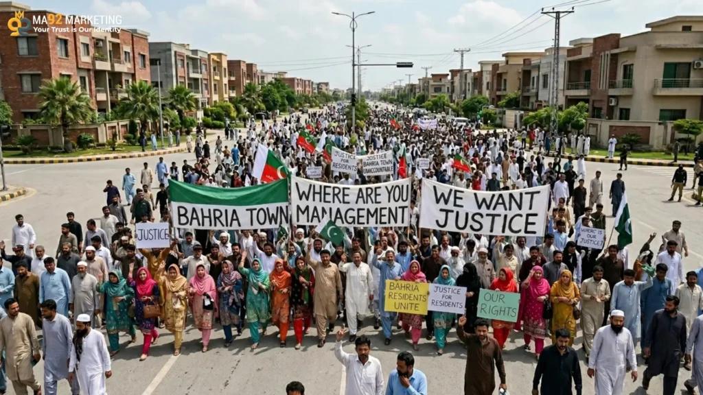 Bahria Town Rawalpindi Protest 2026: Residents Demand Basic Amenities