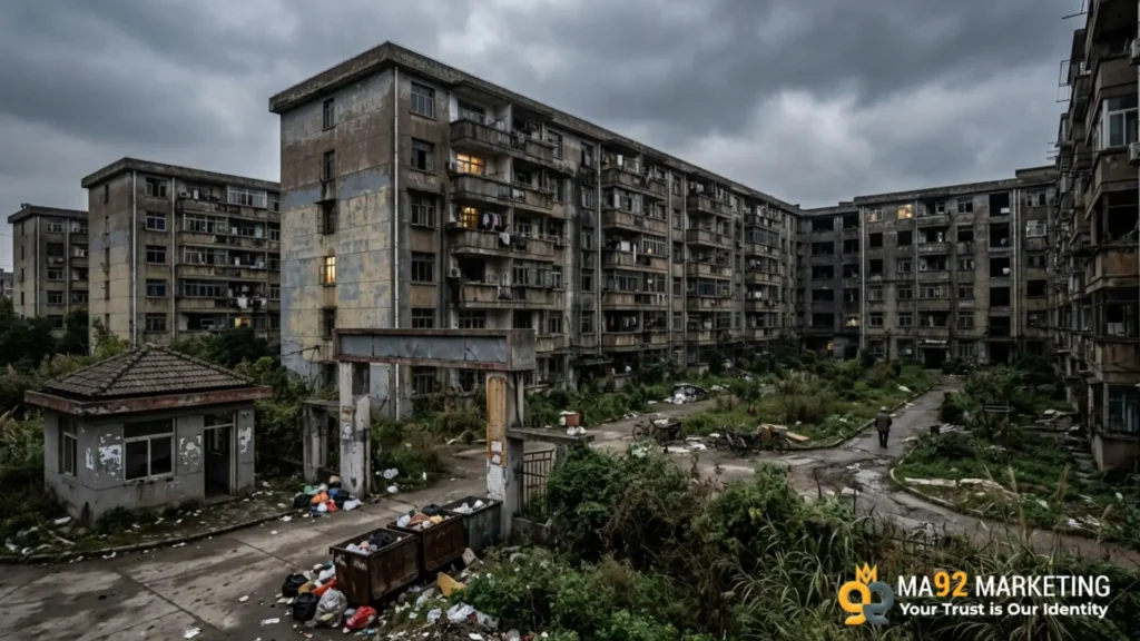 China Property Crisis 2026: Homeowners Refuse Fees as Estates Fall Into Decay